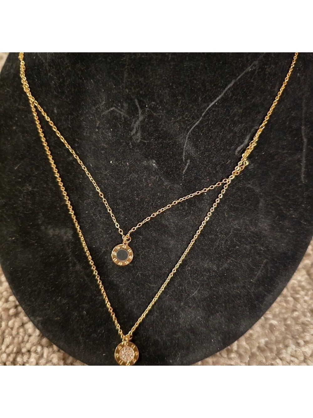 Chic Gold Double Layer Necklace - Picture 5 of 8